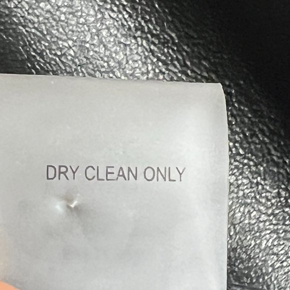 COPY - Neiman Marcus Black Faux Vegan Leather Waterfall Jacket - Picture 9 of 10